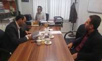 جلسه مشترک مدیر ارتباط با صنعت و جامعه دانشگاه و شرکت آب و فاضلاب روستایی استان
